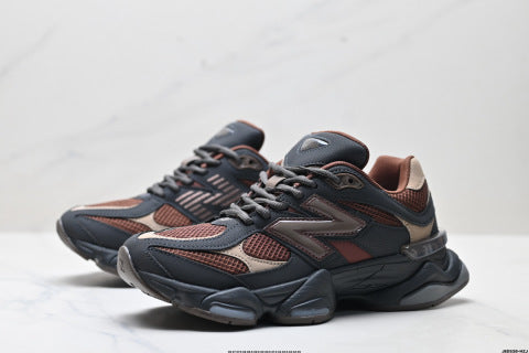 New Balance 9060 series athletic shoes: comfortable, slip-resistant, casual running shoes.