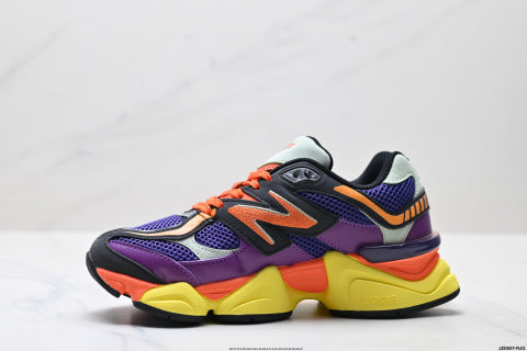 New Balance 9060 series athletic shoes: comfortable, slip-resistant, casual running shoes.