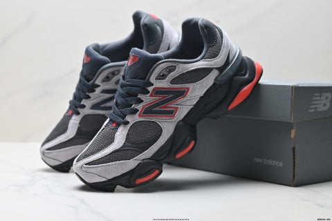 New Balance 9060 series athletic shoes, slip-resistant and durable, casual running shoes.
