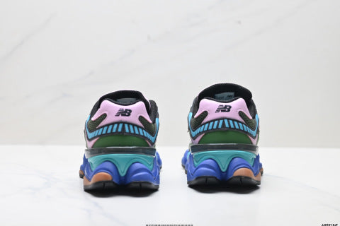 New Balance 9060 series athletic shoes: shock-absorbing, comfortable, slip-resistant, casual running shoes.