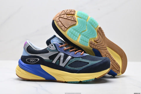 New Balance NB 990 series athletic shoes, mesh low-top casual running shoes.