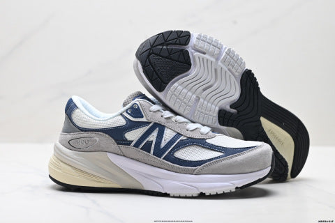 New Balance NB 990 series running shoes, athletic shoes, breathable mesh upper, low-top casual shoes.
