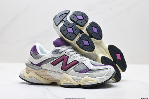 New Balance 9060 series athletic shoes: comfortable, slip-resistant, casual running shoes.