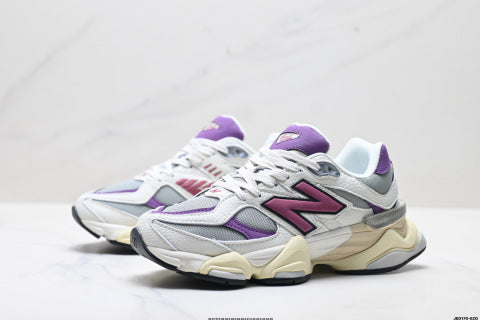 New Balance 9060 series athletic shoes: comfortable, slip-resistant, casual running shoes.