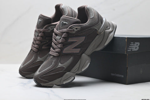 New Balance 9060 series running shoes: slip-resistant, durable, breathable, and lightweight athletic shoes.