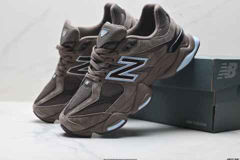 New Balance 9060 series athletic shoes: slip-resistant, durable, breathable, and lightweight running shoes.