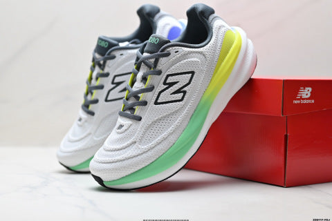 New Balance 1080 series athletic shoes: mesh fabric for slip resistance and durability, breathable and lightweight running shoes.