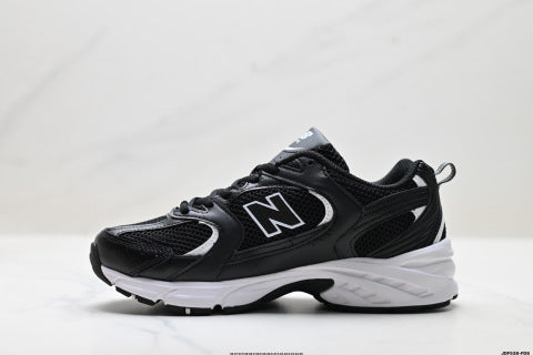 New Balance MR530 series athletic shoes, breathable mesh cushioning, casual running shoes.