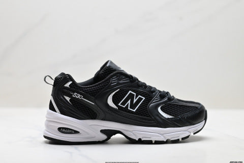 New Balance MR530 series athletic shoes, breathable mesh cushioning, casual running shoes.