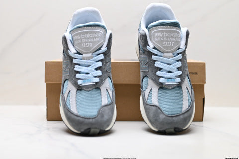 New Balance 991 series running shoes, classic and versatile casual athletic shoes.