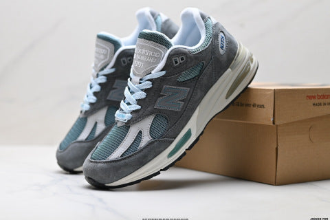 New Balance 991 series running shoes, classic and versatile casual athletic shoes.